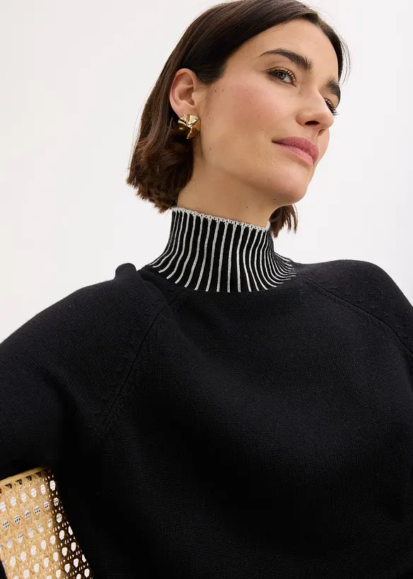 Pull à col montant, bonprix