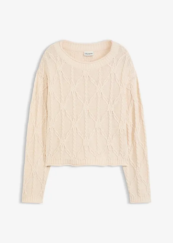 Pull en coton mélangé, bonprix