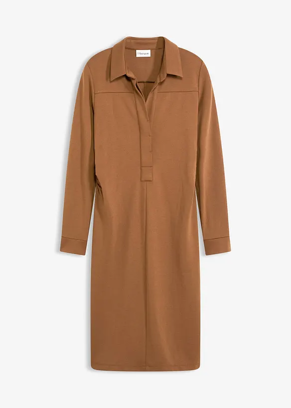 Robe-chemise en Punto di Roma, bonprix