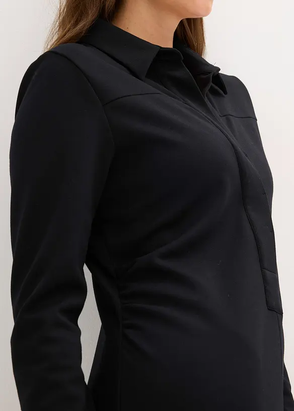 Robe-chemise en Punto di Roma, bonprix