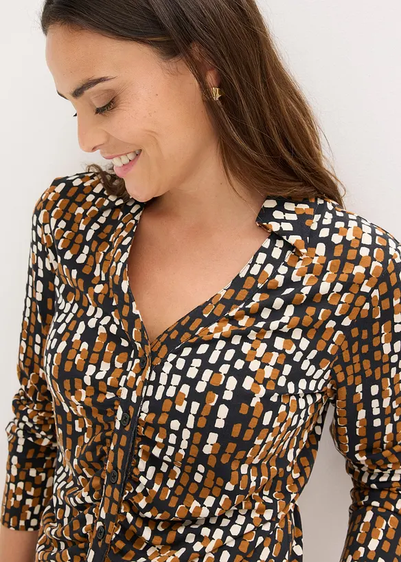 Blouse en jersey de viscose mélangée, bonprix