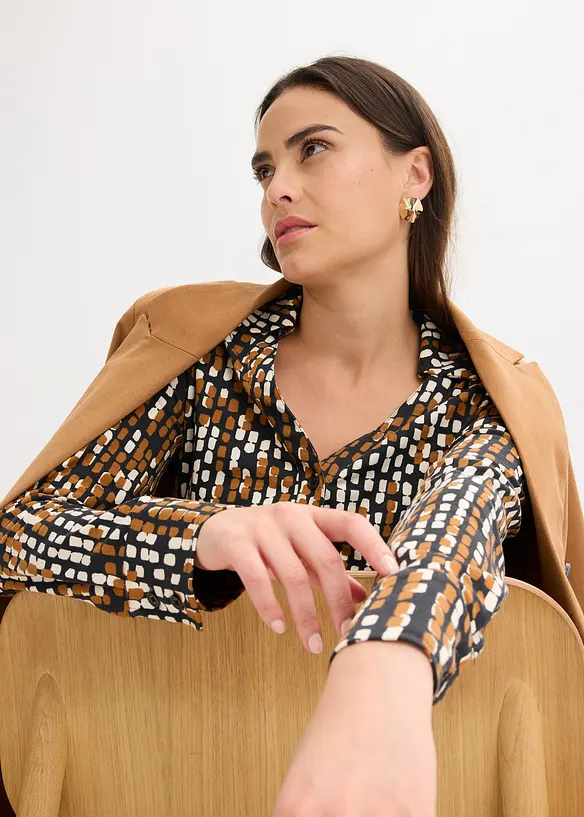 Blouse en jersey de viscose mélangée, bonprix