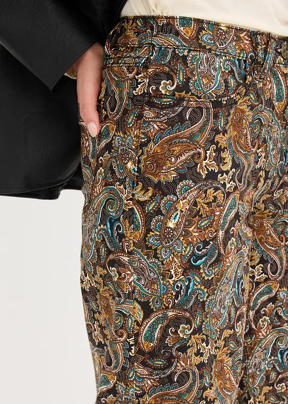 Pantalon ample et extensible en twill, bonprix