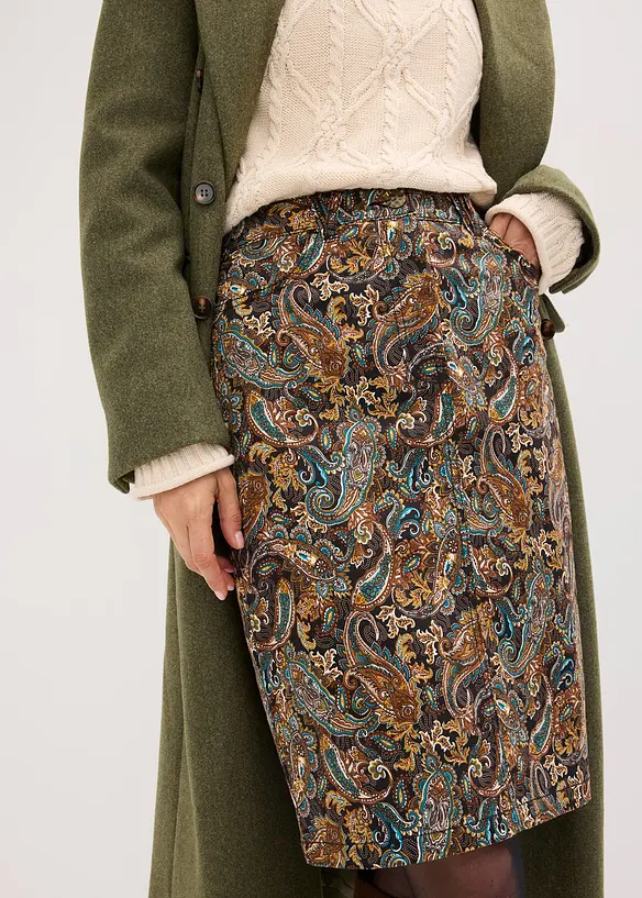 Jupe extensible en coton majoritaire, bonprix