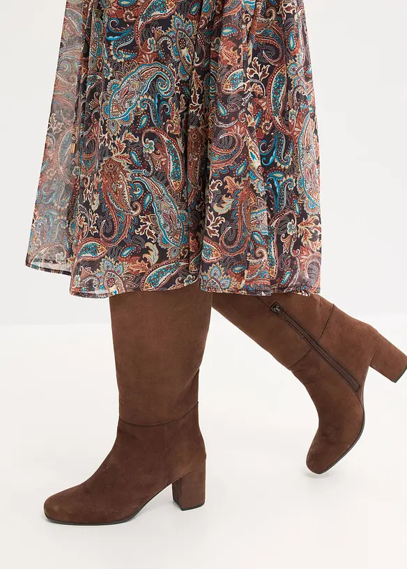 Robe en mousseline à imprimé paisley, bonprix