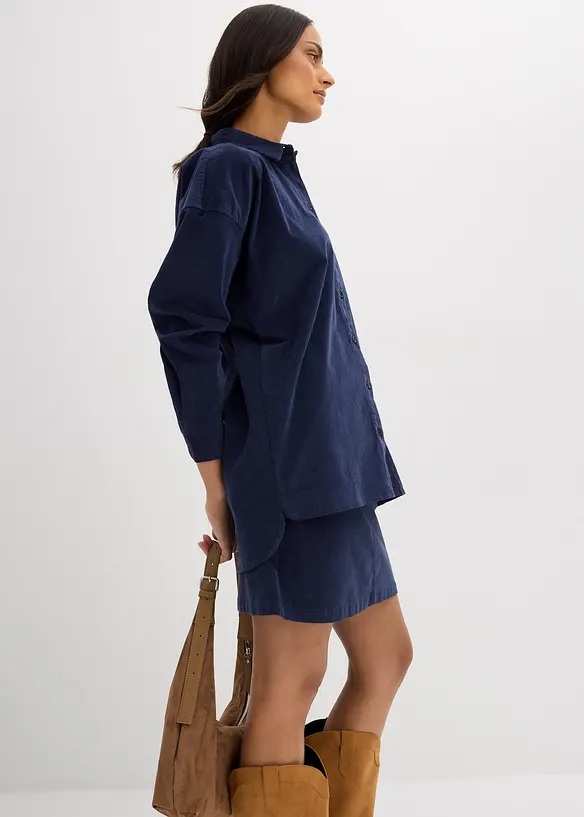 Chemisier en velours côtelé, bonprix