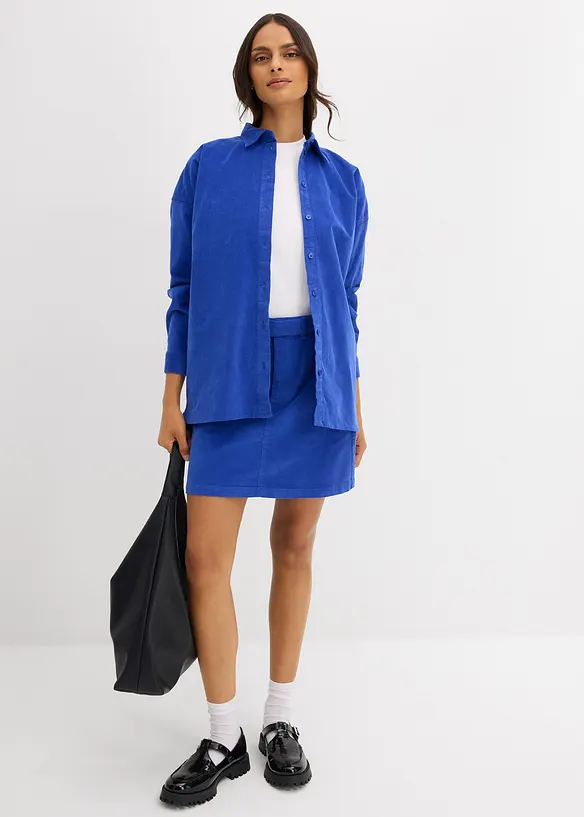 Chemisier en velours côtelé, bonprix