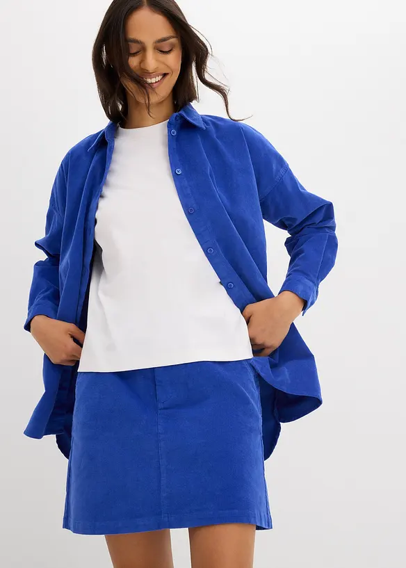 Chemisier en velours côtelé, bonprix