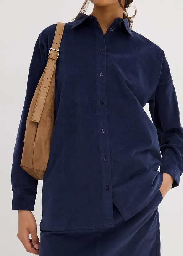 Chemisier en velours côtelé, bonprix