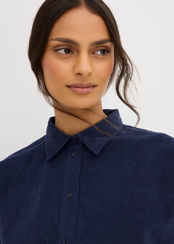 Chemisier en velours côtelé, bonprix