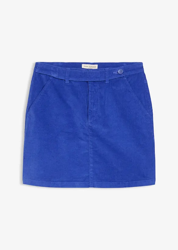 Jupe courte en velours côtelé, bonprix