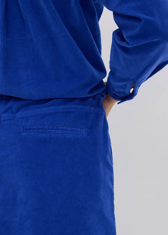 Jupe courte en velours côtelé, bonprix