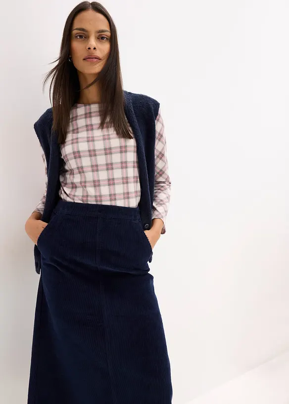 Jupe en velours côtelé, bonprix