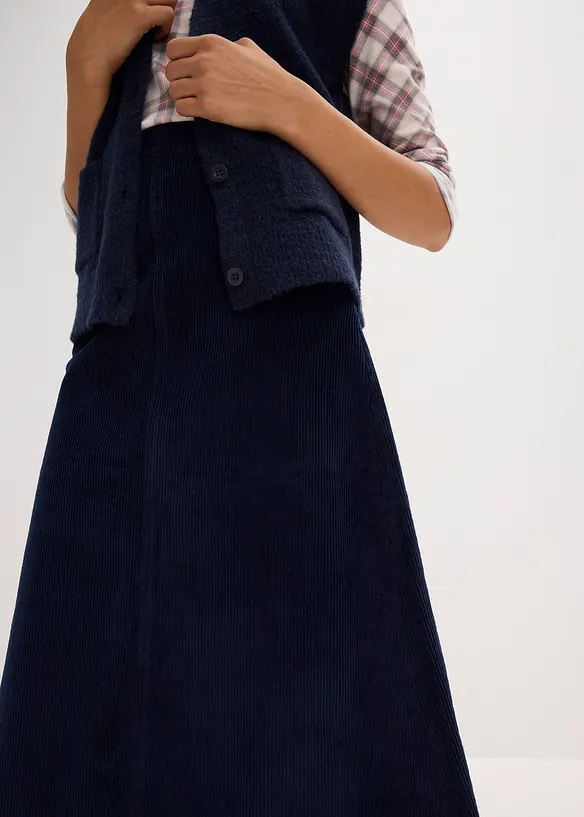 Jupe en velours côtelé, bonprix