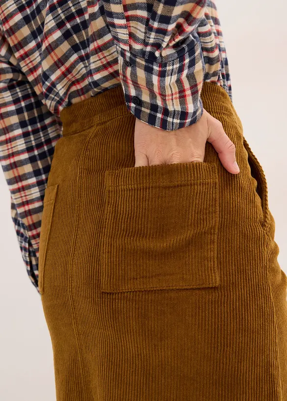 Jupe en velours côtelé, bonprix