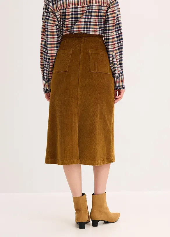 Jupe en velours côtelé, bonprix