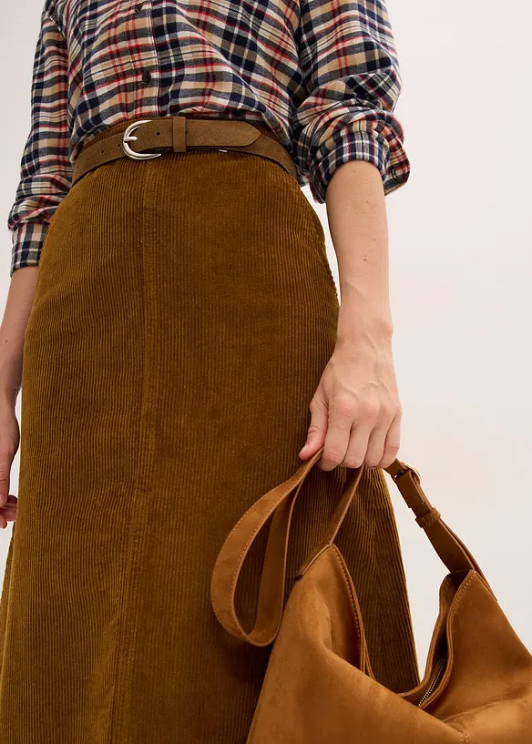 Jupe en velours côtelé, bonprix