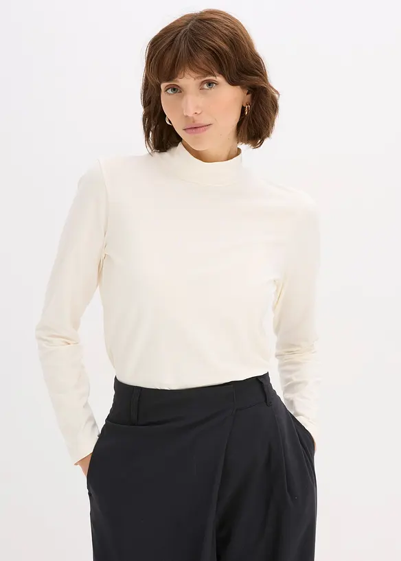 T-shirt manches longues ajusté, bonprix