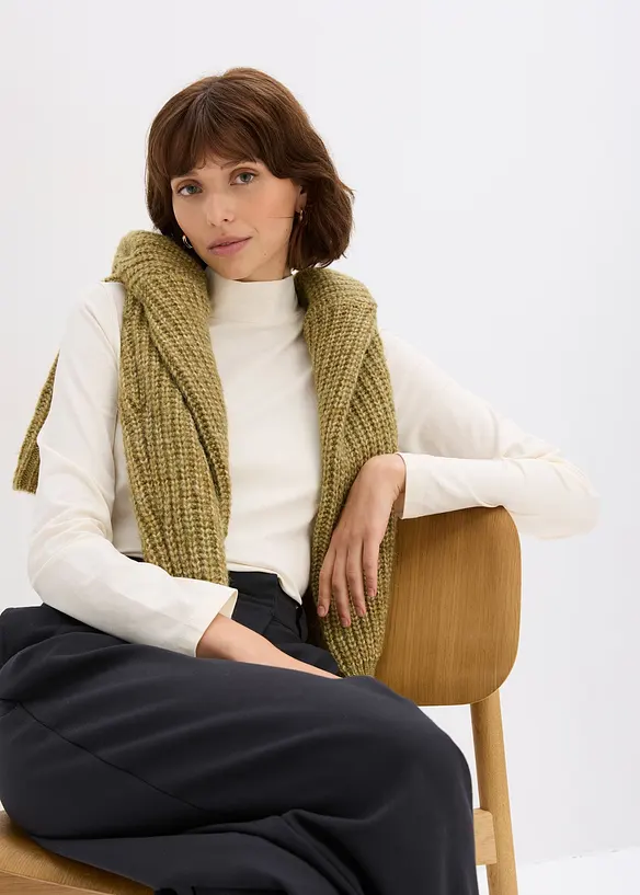 T-shirt manches longues ajusté, bonprix