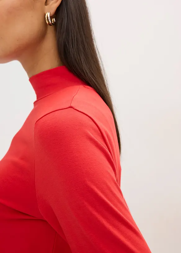 T-shirt manches longues ajusté, bonprix