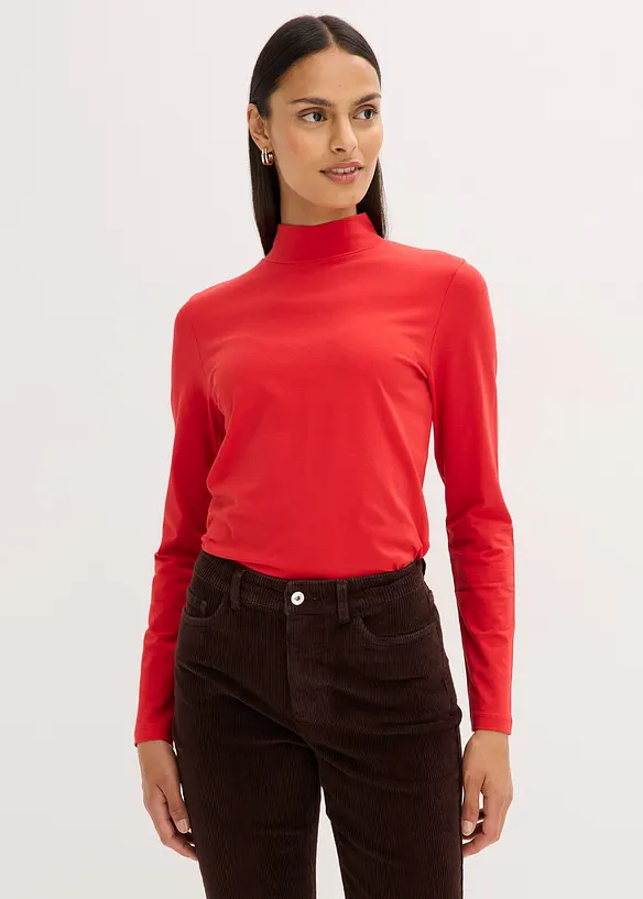 T-shirt manches longues ajusté, bonprix