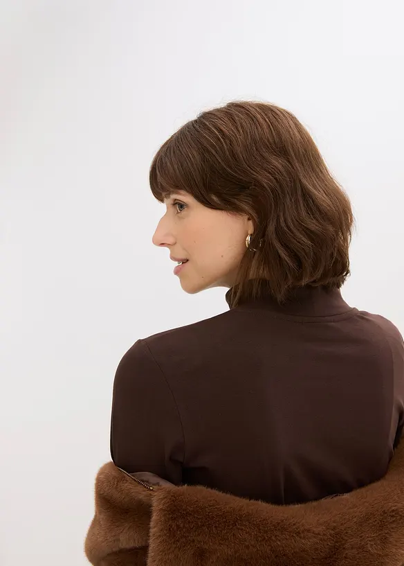 T-shirt manches longues ajusté, bonprix