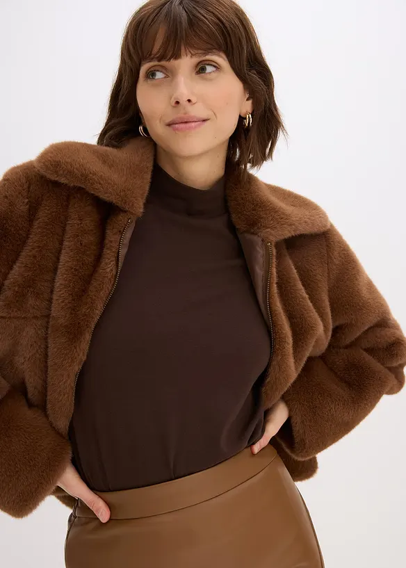 T-shirt manches longues ajusté, bonprix