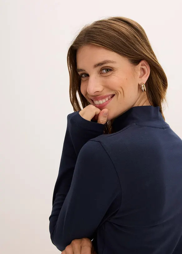 T-shirt manches longues ajusté, bonprix