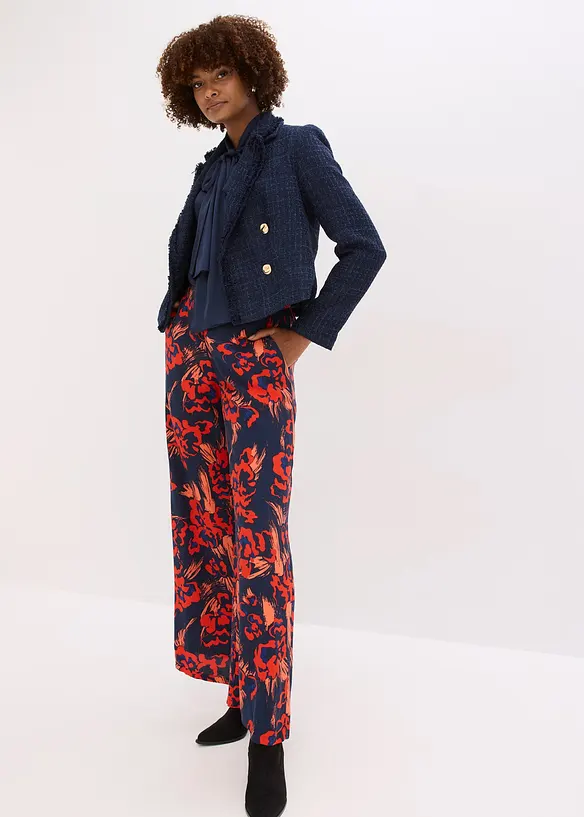 Pantalon palazzo en léger crêpe de viscose, bonprix