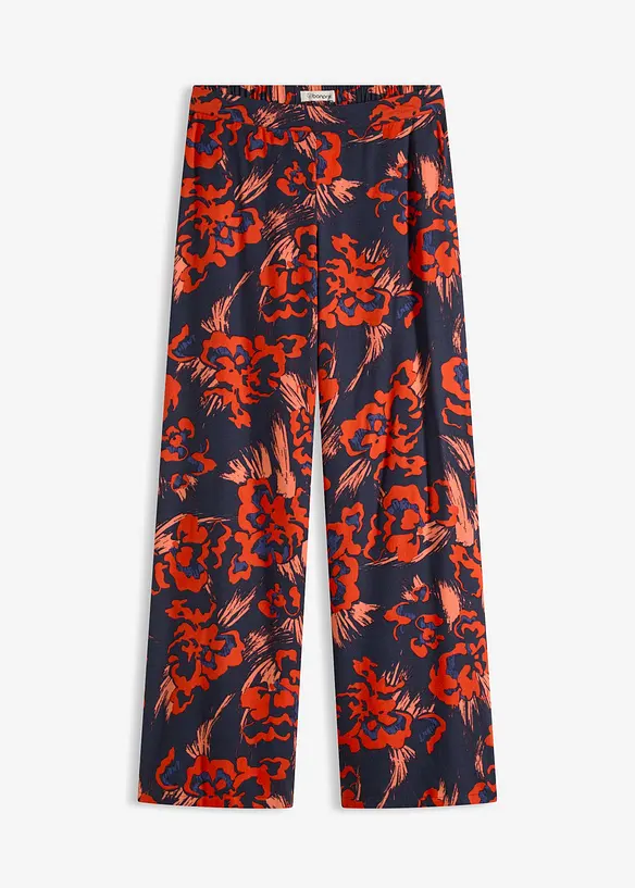 Pantalon palazzo en léger crêpe de viscose, bonprix