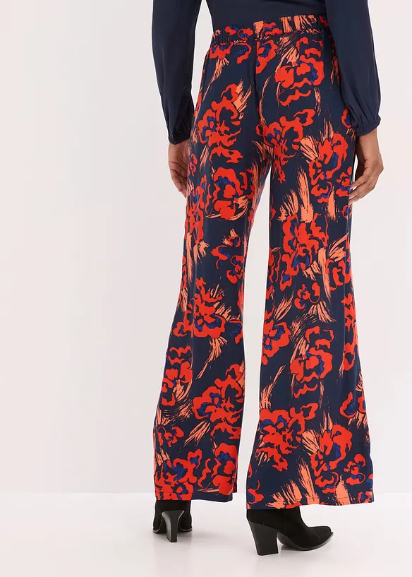 Pantalon palazzo en léger crêpe de viscose, bonprix