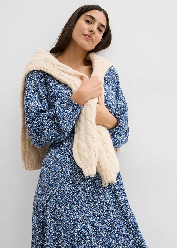 Robe midi en viscose fluide, bonprix