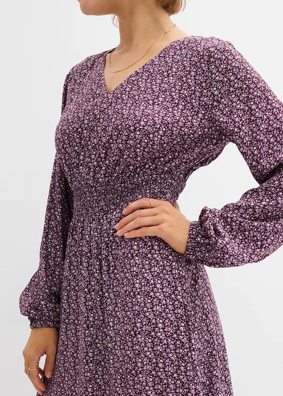 Robe midi en viscose fluide, bonprix