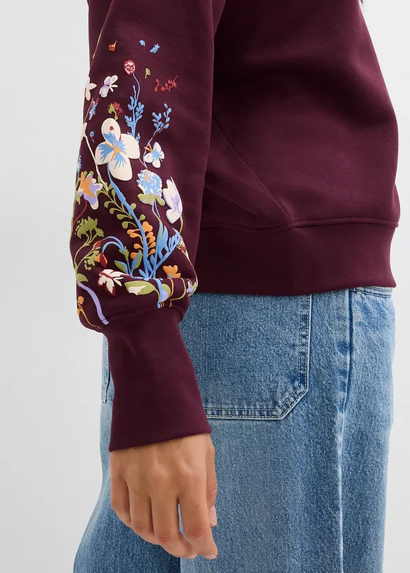 Sweat en coton mélangé, bonprix