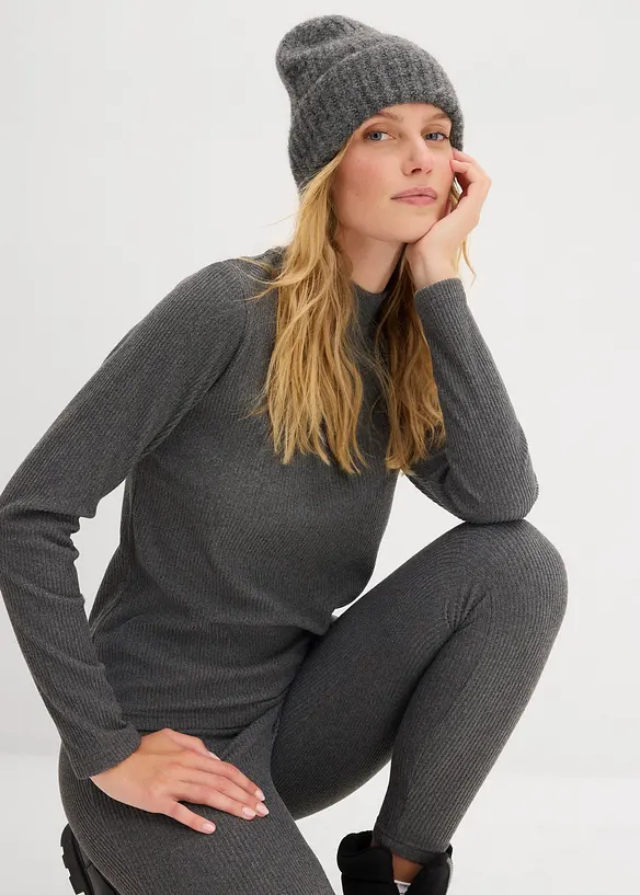 T-shirt thermique à col montant, bonprix