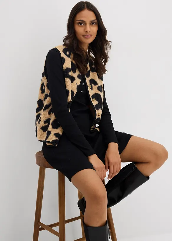 Gilet sans manches en sherpa, bonprix