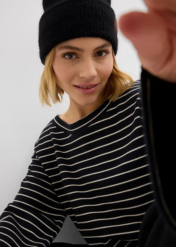 Sweat oversize 100% coton, bonprix