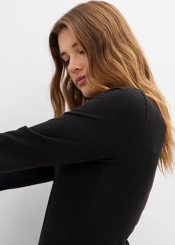 T-shirt thermique côtelé, bonprix