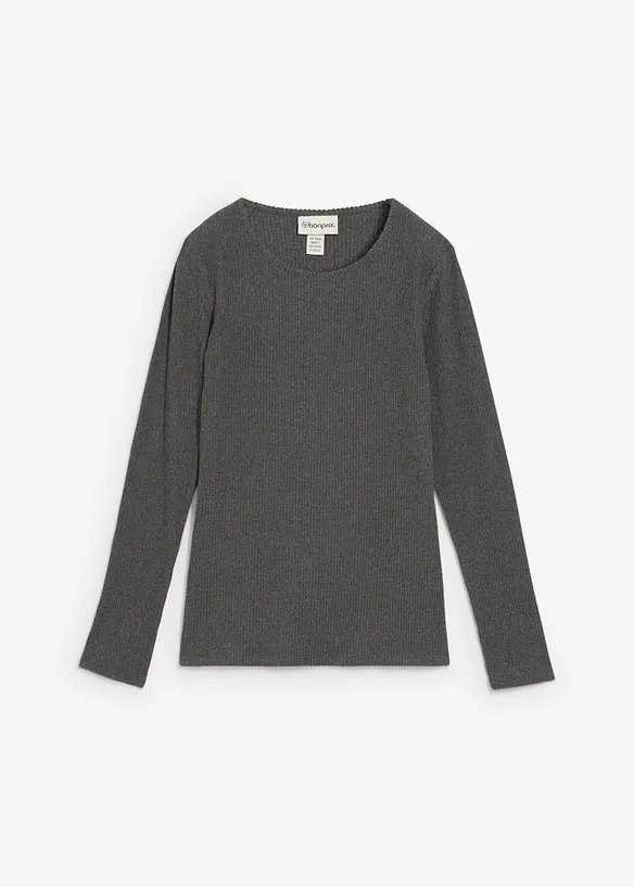 T-shirt thermique côtelé, bonprix