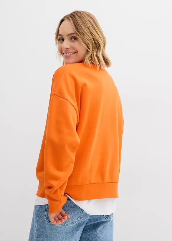 Sweat oversize en coton mélangé, bonprix