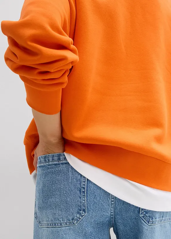 Sweat oversize en coton mélangé, bonprix