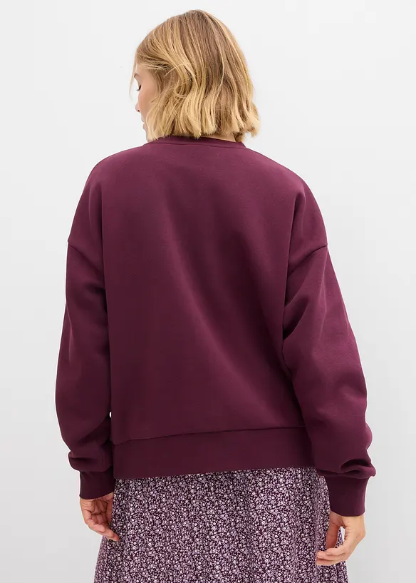 Sweat oversize en coton mélangé, bonprix