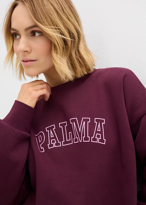 Sweat oversize en coton mélangé, bonprix