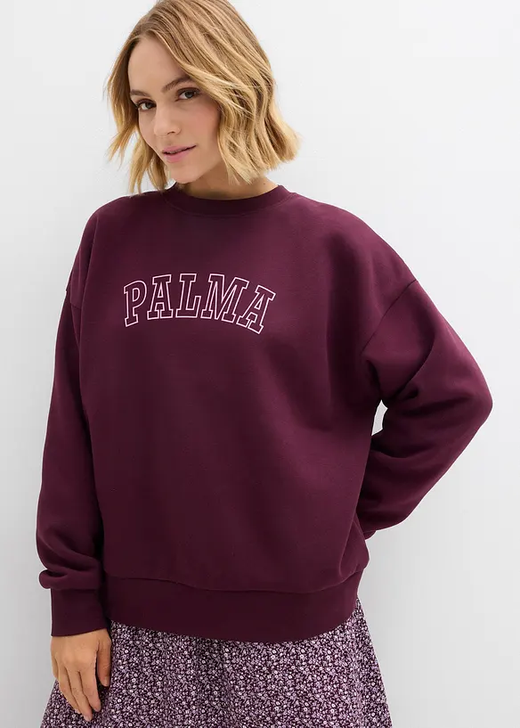 Sweat oversize en coton mélangé, bonprix