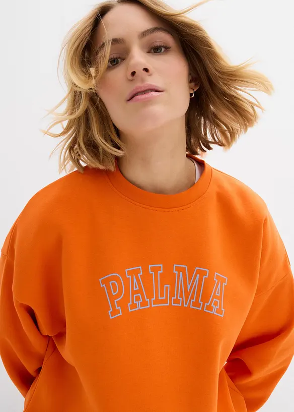 Sweat oversize en coton mélangé, bonprix