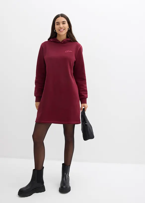 Robe sweat en coton mélangé, bonprix