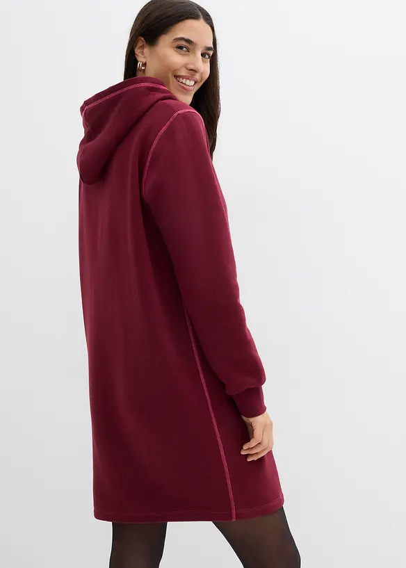 Robe sweat en coton mélangé, bonprix