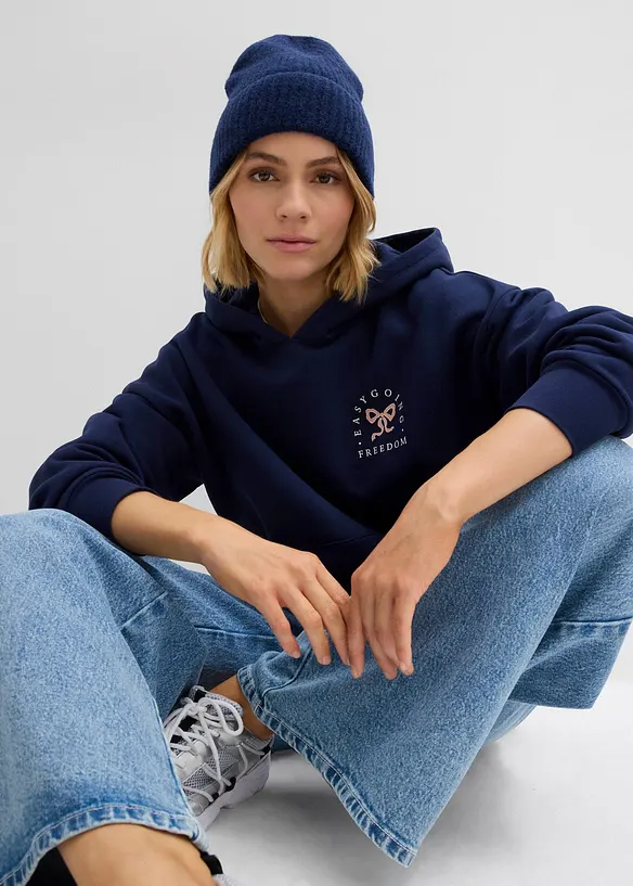 Sweat oversize en coton mélangé, bonprix