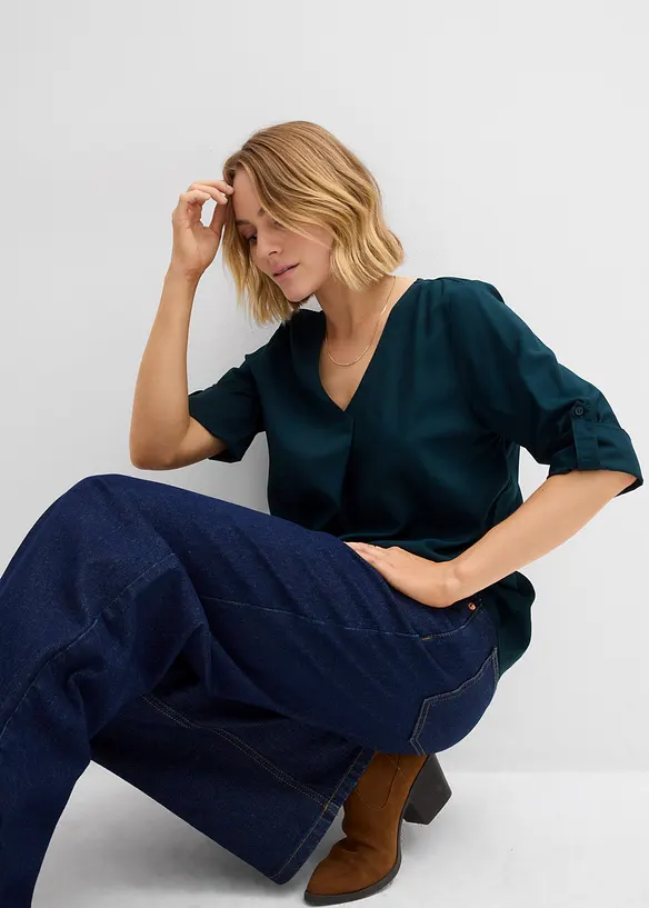 Blouse ample en viscose fluide, bonprix