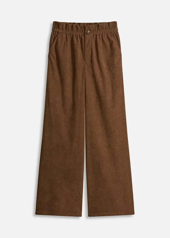 Pantalon ample en velours côtelé, bonprix